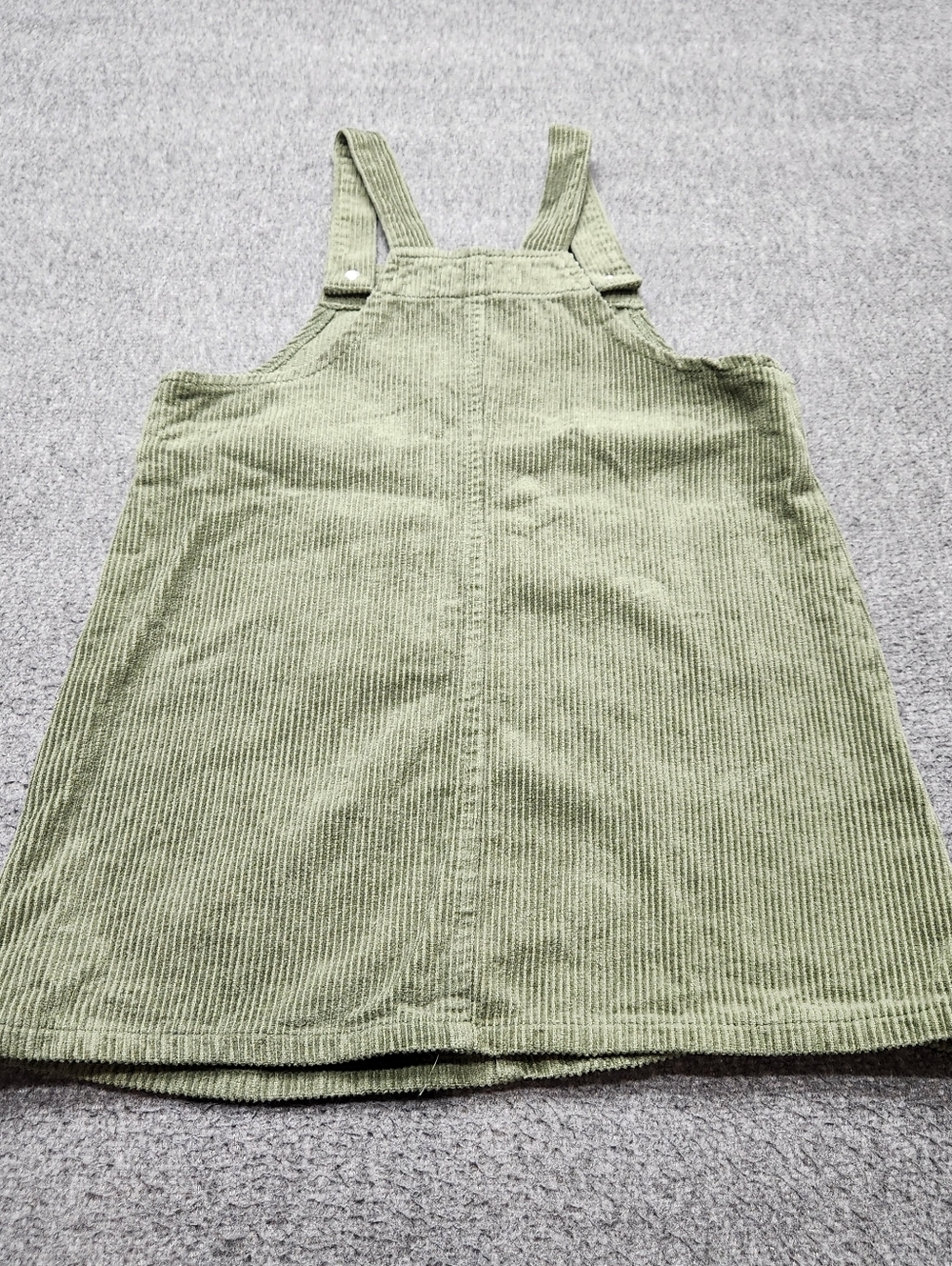Biwen Corduroy Overall Dress Kids 6 Green‎ Pinafore Jumper - Picture 6 of 6